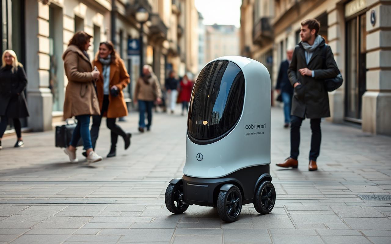 Kaldırımları karıştıran Zürihli teslimat robotu